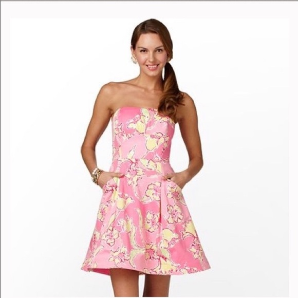 Lilly Pulitzer Blossom Dress in Hottie Pink Day - Picture 6 of 8